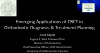 Emerging Applications of CBCT in Orthodontic Diagnosis and Treatment Planning