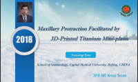 Maxillary Anterior Protraction using 3D Printed Titanium Mini-plate