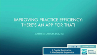 Improving Practice Efficiency: There’s an App for That!