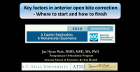 Key Factors in Anterior Open Bite Correction: Where to Start and How to Finish