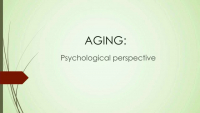 Psychological Aspects of Aging