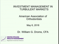 Investment Management in Turbulent Markets