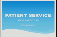Patient Service Above and Beyond