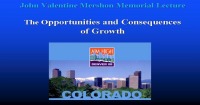 2008 Annual Session - Opportunities and Consequences of Growth (Mershon Lecture)
