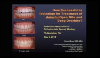 2013 Annual Session - Treatment of Deep and Open Bite with Clear Aligners without Orthognathic Surgery or Microimplants / Not Just an Orthodontist, but Part of the Comprehensive Dental Team