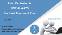 Ideal Occlusion is Not Always the Ideal Treatment Plan icon