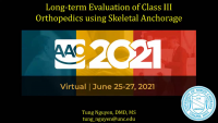 Long-term Evaluation of Class III Orthopedics using Skeletal Anchorage icon