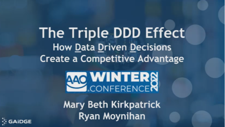 Opening Remarks / The Triple DDD Effect: How Data-Driven-Decisions Create Competitive Advantage