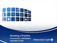 2012 AAO Webinar - Growing a Practice