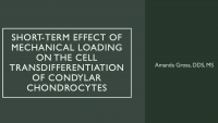 Short-term effects of mechanical loading on the transdifferentiation of condylar chondrocytes