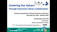 Centering Our Values through Classroom-Library Collaboration: The Key to Enacting School Librarian Leadership icon
