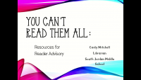 You Can't Read Them All - Resources for Readers Advisory icon