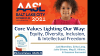 Core Values Lighting Our Way: Equity, Diversity, Inclusion, and Intellectual Freedom icon