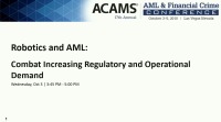 Robotics and AML: Combat Increasing Regulatory and Operational Demand   icon