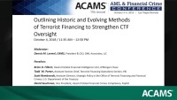 Outlining Historic and Evolving Methods of Terrorist Financing to Strengthen CTF Oversight  icon