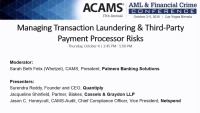 Managing Transaction Laundering and Third-Party Payment Processor Risks   icon
