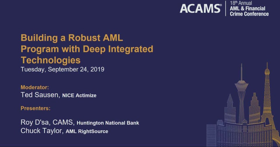 Building a Robust AML Program with Deep Integrated Technologies icon