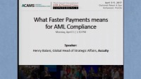 What Faster Payments Means for AML Compliance - Presented by Accuity  icon