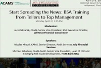 Start Spreading the News: BSA Training from Tellers to Top Management  icon