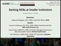 Banking MSBs at Smaller Institutions  icon