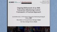 Ongoing Refinement of an AML Transaction Monitoring Control Framework: A Practical Approach - Presented by Oracle  icon