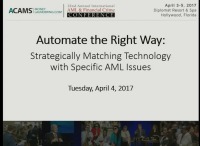 Automate the Right Way: Strategically Matching Technology with Specific AML Issues icon