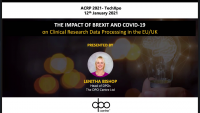 techXpo Session: The Impact of Brexit and COVID-19 on Clinical Research Data Processing in the EU/UK