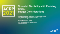 Financial Flexibility with Evolving Times - Budget Considerations for 2021