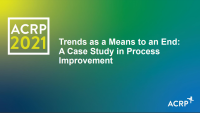 Trends as a Means to an End: A Case Study in Process Improvement