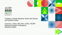 Creating a Clinical Research Team with Diverse and Dynamic Roles icon
