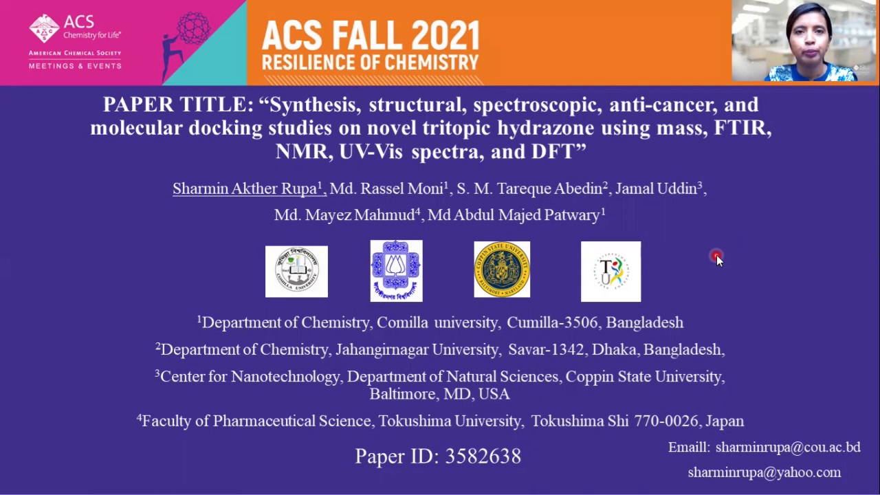 Synthesis structural spectroscopic anti cancer and molecular