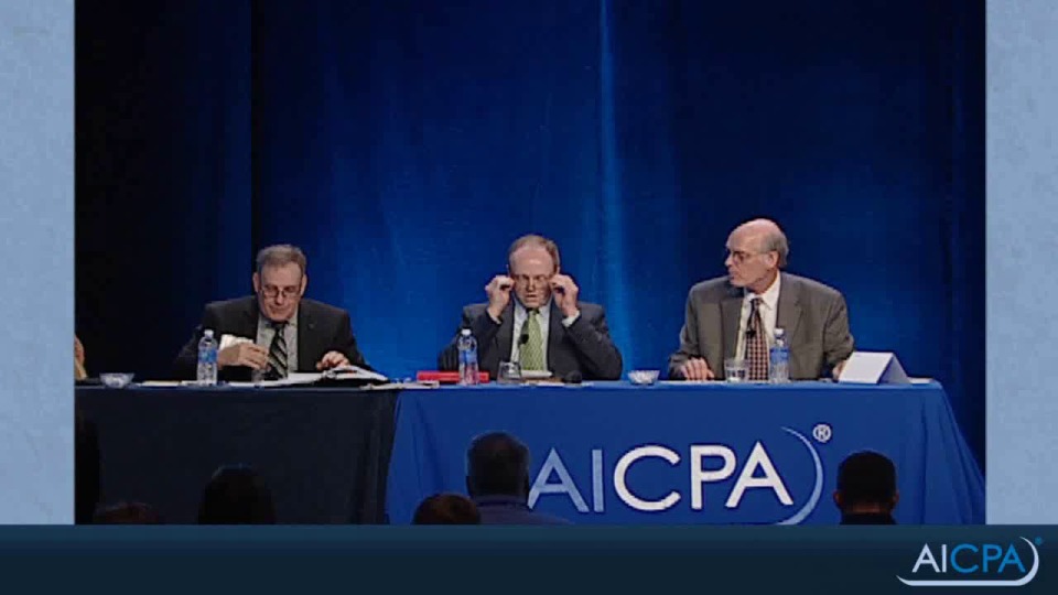 Q&A Federal Banking Regulator Chief Accountant Panel