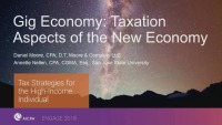 Gig Economy-Taxation Aspects of the New Economy