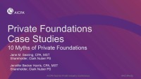 Private Foundation Case Studies: 10 Myths of Private Foundations icon