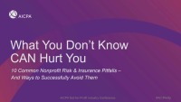 What You Don't Know CAN Hurt You