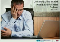 Containing Costs in Healthcare: What Can Employers Do?