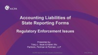 Accounting Liabilities of State Reporting Forms: Regulatory Enforcement Issues icon