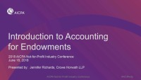 Introduction to Accounting for Endowments icon
