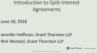 Introduction to Split Interest Agreements icon