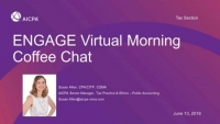 Virtual Morning Coffee Chat: Key Tax Issues Impacting the Profession