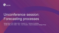 Unconference Session: Forecasting Processes