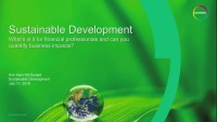 Sustainability - Can You Quantify Business Impact?