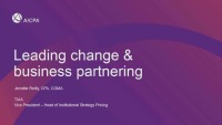 Leading Change & Business Partnership