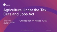 Agriculture Under the Tax Cuts and Jobs Act icon