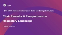 Chair Remarks & Perspectives on Regulatory Landscape