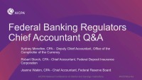 Federal Banking Regulators Chief Accountant Q&A 