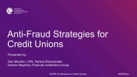 Anti-Fraud Strategies for Credit Unions