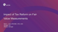 Impact of Tax Reform on 805/350 Analyses