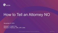 How to Tell an Attorney NO