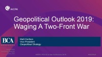 Welcome & Introductory Remarks & Geopolitical Outlook 2019